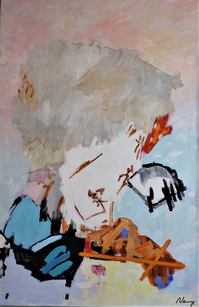 Acrylique sur toile lin. 92X73